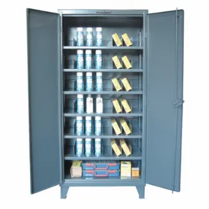 STRONG HOLD 46-246PH-42VD Storage Cabinet, 48 Inch x 24 Inch x 78 Inch, Swing Handle & Padlock Hasp | CU4UHM 40V725