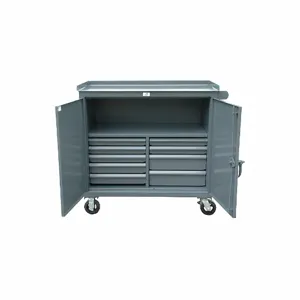 STRONG HOLD 4.4-TC-241-9/5DB Rolling Tool Cabinet, Gloss Gray, 49 Inch Width X 25 Inch Depth X 47 Inch Height, Gray | CU4ULD 40V875