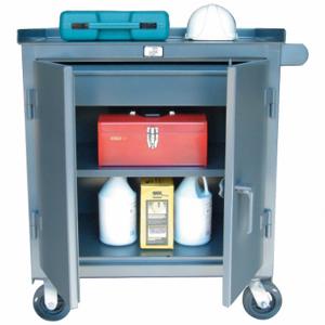 STRONG HOLD 4-TC-241-1DB Rolling Tool Cabinet, Gloss Gray, 48 Inch Width X 24 Inch Depth X 44 Inch Height, Gray | CU4ULC 40V862