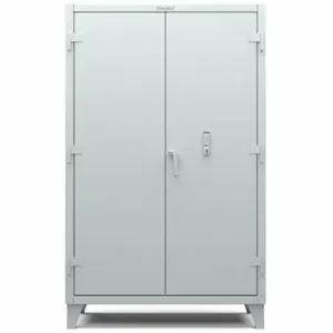 STRONG HOLD 46-244-EK Cabinet, 48 Inch x 24 Inch x 78 in, Swing Handle & Electronic Lock, Legs, Shelves, Gray | CU4UEL 795CX1