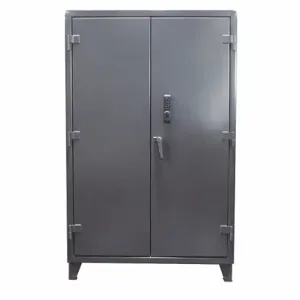 STRONG HOLD 46-244-PDLX Storage Cabinet, 48 Inch x 24 Inch x 78 Inch, Swing Handle & Padlock Hasp | CU4UHN 48UH60