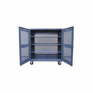 STRONG HOLD 55-VB-243-CA Storage Cabinet, 60 Inch x 24 Inch x 67 Inch, 3 Adj Shelves, Swing Handle & Padlock Hasp | CU4UHT 40V660