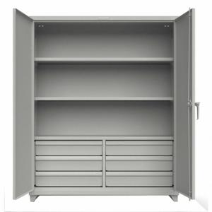 STRONG HOLD 56-243-6/5DB-L Storage Cabinet, 60 Inch x 24 Inch x 75 Inch, Swing Handle & Padlock Hasp | CU4UJA 276ZK3