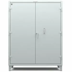 STRONG HOLD 56-244-EK Cabinet, 60 Inch x 24 Inch x 78 in, Swing Handle & Electronic Lock, Legs, Shelves, Gray | CU4UEQ 795CX0