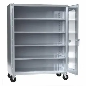 STRONG HOLD 56-LD-304-CL-CA-SS Storage Cabinet, 60 Inch x 30 Inch x 72 Inch, Swing Handle & Keyed, Shelves, Keyed | CU4UJL 56MX54