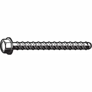 FABORY B70520.025.0175 Screw Anchor, Case Hardened Grade, Steel Anchor, 1/4 Inch Anchor Dia., 800PK | CG7PHD 163X09