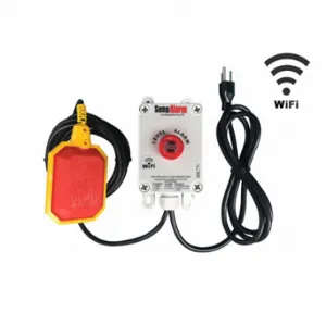 SUMP ALARM SA-120V-1L-16F-WIFI Outdoor High Water Alarm, Outdoor High Water Alarm, 120VAC Volt, 16 ft Sensor Cord, Auto | CU4VKL 787XM3