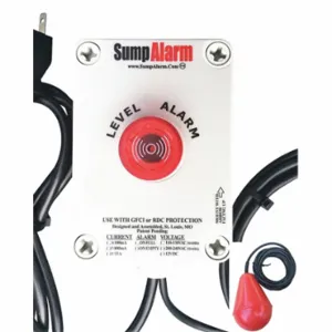 SUMP ALARM SA-120V-1L-100SB High Water Alarm, High Water Alarm, 120 VAC Volt, 100 ft Sensor Cord, Manual/Auto | CU4VKZ 60KR59