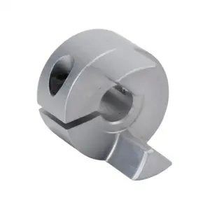 SUNG IL MACHINERY SJC-20C-6.35 Coupling Hub, Jaw Type, Aluminum Alloy, Clamp, 20 Size, 1/4 Inch Bore | CV7GTD