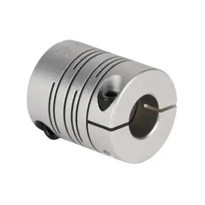 SUNG IL MACHINERY SRB-22C-6.35-10 Coupling, Servo-Beam, Aluminum Alloy, Clamp, 22 Size, 6.35 x 10mm Bore | CV7GHW