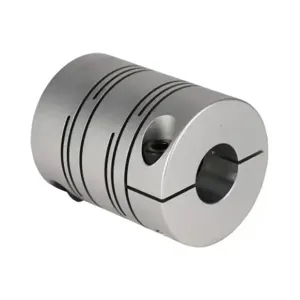 SUNG IL MACHINERY SRBA-60C-19-24 Coupling, Servo-Beam, Aluminum Alloy, Clamp, 60 Size, 19 x 24mm Bore | CV7GNH