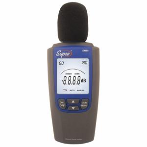 SUPCO EM80 Schallpegelmesser, 30 bis 120 dB, 31.5 Hz bis 8 kHz, LCD | CJ3MBB 15X997