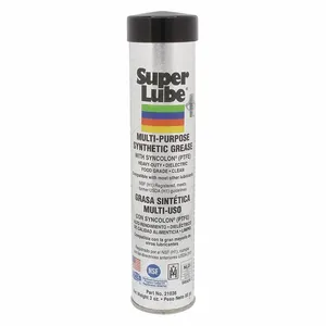 SUPER LUBE 21036 Multi-Purpose Synthetic Grease, NLGI 2, With PTFE, 3 Oz, Cartridge | CM6UGA