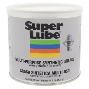 SUPER LUBE 41160/1 Multi-Purpose Synthetic Grease, NLGI 1, With PTFE, 14.1 Oz, Canister | CM6UGK