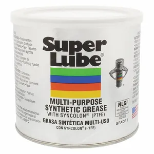 SUPER LUBE 41160 Multi-Purpose Synthetic Grease, NLGI 2, With PTFE, 14.1 Oz, Canister | CM6UGC