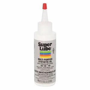 SUPER LUBE 51004 Multi-Use Synthetic Oil With PTFE, 4 Oz, Bottle | CM6UKG