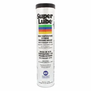 SUPER LUBE 71150 High Temperature EP Grease, NLGI 2, With PTFE, 14.1 Oz, Cartridge | CM6UHU