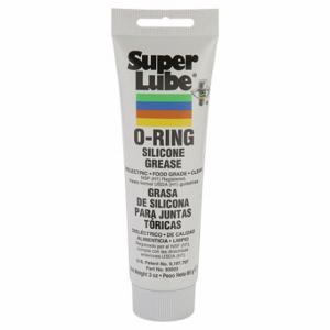 SUPER LUBE 93003 O-Ring-Silikonfett, Silikon, weiß, 3 oz, NLengthI Grad 2, NSF-Bewertung H1 Lebensmittelqualität | CU4XBQ 436P94