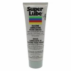 SUPER LUBE 97008 Silicone Lubricating Brake Grease With PTFE, 8 Oz, Tube | CM6UJZ