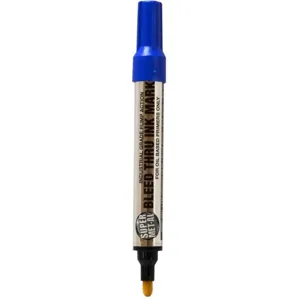 SUPER MET-AL 01501 Pump Action Bleed Thru Marker, Blue, 144PK | AJ8FMF