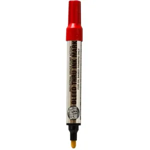 SUPER MET-AL 01502 Pump Action Bleed Thru Marker, Red, 144PK | AJ8FMG