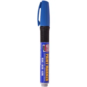 SUPER MET-AL 04172 Oil Based Fibre Tip Marker, Blue, 6PK | AJ8CDM