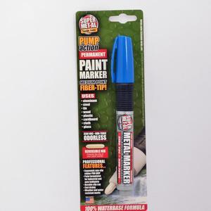 SUPER MET-AL 07105 Water Based Permanent Paint Marker, Blue | AJ8CFD