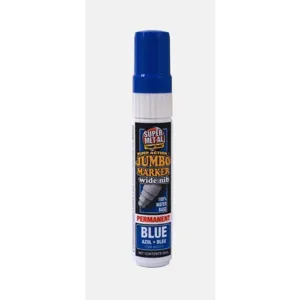 SUPER MET-AL 07405 Water Based Jumbo Permanent Paint Marker, Blue | AJ8CGF