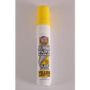 SUPER MET-AL 07601 Oil Based Jumbo Paint Marker, Yellow, 48PK | AJ8FKV