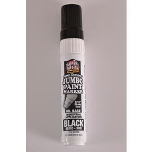 SUPER MET-AL 07602 Oil Based Jumbo Paint Marker, Black, 48PK | AJ8FKW
