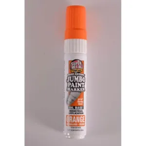 SUPER MET-AL 07606 Oil Based Jumbo Paint Marker, Orange, 48PK | AJ8FLA