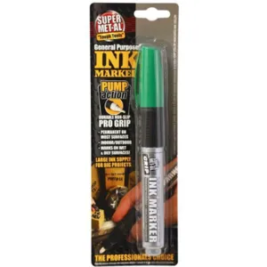 SUPER MET-AL 07703 Alcohol Based Ink Marker, Green | AJ8CGY