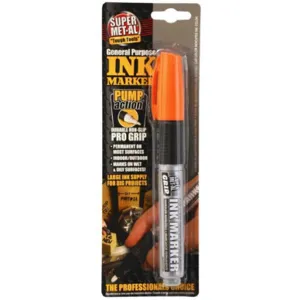 SUPER MET-AL 07705 Alcohol Based Ink Marker, Orange | AJ8CHA