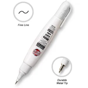 SUPER MET-AL 1296-1295 Squeeze Action Marker Oil Based Metal Tip, White | AJ8CCA