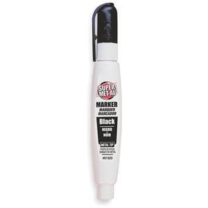 SUPER MET-AL 1296-1323 Squeeze Action Marker Oil Based Metal Tip, Black | AJ8CCB