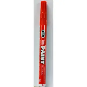 SUPER MET-AL 41002 Oil Based Fine Line Marker, Red, 144PK | AJ8FKJ