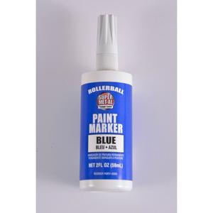 SUPER MET-AL 42005 Rollerball Paint Marker, 2 oz, Blue, 24PK | AJ8FMB