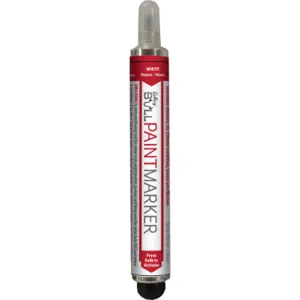 SUPER MET-AL 78100 Rolling Bull Paint Marker, White, 144PK | AJ8FMN