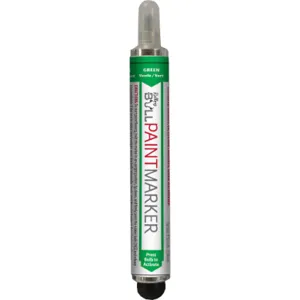 SUPER MET-AL 78105 Rolling Bull Paint Marker, Green, 144PK | AJ8FMU