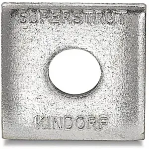 SUPER-STRUT AB241L-1/2EG Square Washer, 1/2 Inch Size, Electrogalvanized | CF4YKW