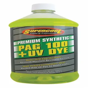 TSI SUPERCOOL P100-32D A/C Compressor Pag Lubricant, Red/Yellow Tint, 32 Oz. | CH6QQN 4LTR6