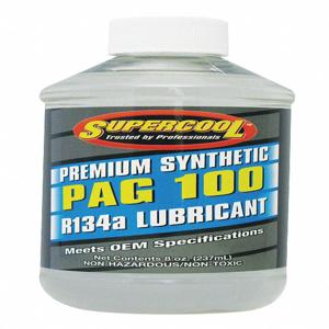 TSI SUPERCOOL P100-8 A/C Compressor Pag Lubricant, 8 Oz. Capacity, Plastic Bottle, Red/Yellow Tint | CH6QQP 4LTR9