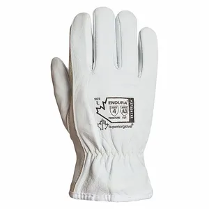 SUPERIOR GLOVE 378GKTKLXX Leather Gloves, Size 2XL, Drivers Glove, Goatskin, Premium, ANSI Cut Level A3, 1 Pair | CU4WTE 32HT69