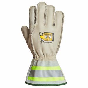 SUPERIOR GLOVE 365DLX2KGL Leather Gloves, Size L, Work Glove, Cowhide, Premium, ANSI Cut Level A4, Full, 1 Pair | CU4WUG 55NE03