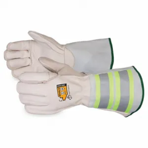 SUPERIOR GLOVE 365DLX6KGL Leather Gloves, Size L, Work Glove, Cowhide, Premium, ANSI Cut Level A4, Full, 1 Pair | CU4WUH 55ND98