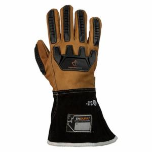 SUPERIOR GLOVE 375GTVBL Leather Gloves, -4 Deg F Min Temp, Standard, Drivers Glove, Goatskin, Straight Thumb, 1 Pr | CT2CJR 176TX3