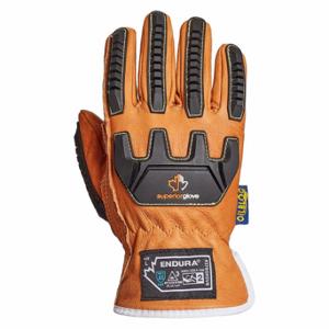 SUPERIOR GLOVE 378GKGVB3X Leather Gloves, 3XL, Drivers Glove, Full Leather Leather Coverage, Brown, 1 Pair | CR8RYR 323PR5