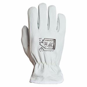 SUPERIOR GLOVE 378GKTFGXX Drivers Gloves, 2Xl, Drivers Glove, Full Leather Leather Coverage, White, 1 Pr | CU4WCK 43FG38