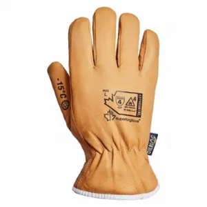 SUPERIOR GLOVE 378GOBTKLX Goat-Grain Arc-Flash Driver Glove, XL, 5 Deg F Min Temp, ANSI Cut Level A4, 1 PR | CT2CJQ 338AC7