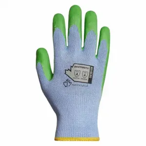 SUPERIOR GLOVE S10LXQ-8 Knit Gloves, Size M, Rough, Latex, Palm, Dipped, ANSI Abrasion Level 4, Blue, 12 PK | CU4WPA 55ND32